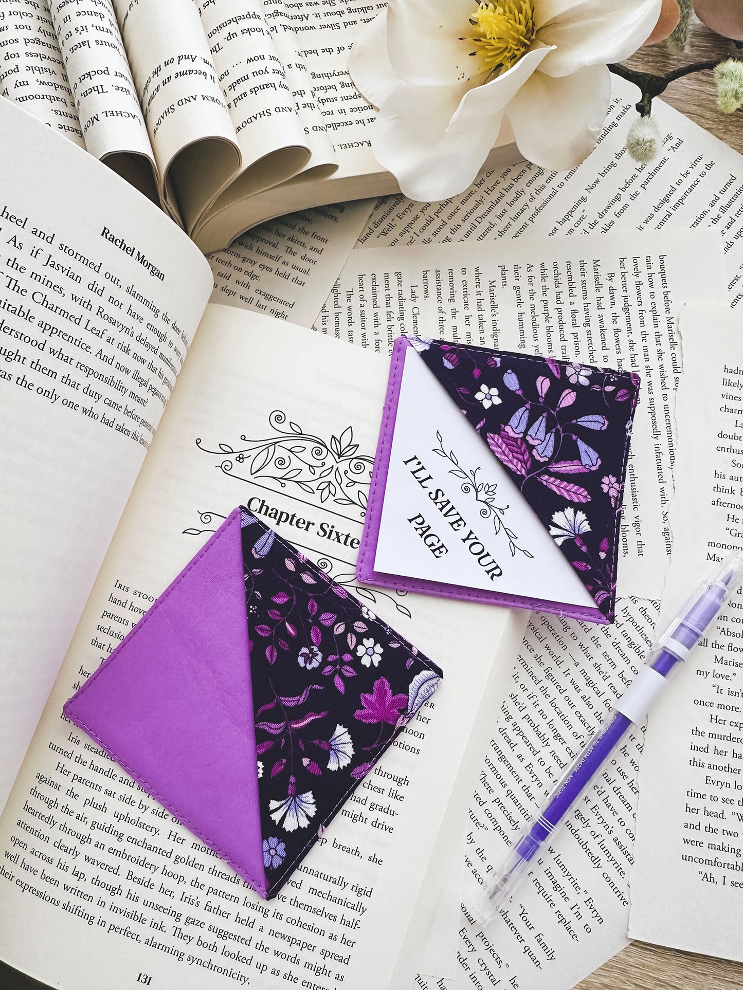 Fabric Corner Bookmark